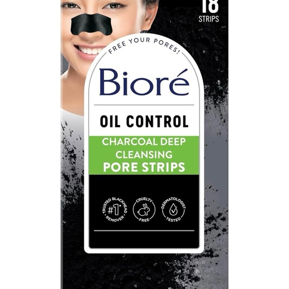 Biore Charcoal Deep Cleansing Pore Strips Christmas Stocking Stuffer Gift